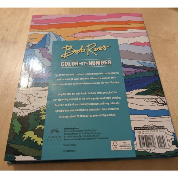 🎃Unused Bob Ross Color-By-Number Book - Picture 2 of 4
